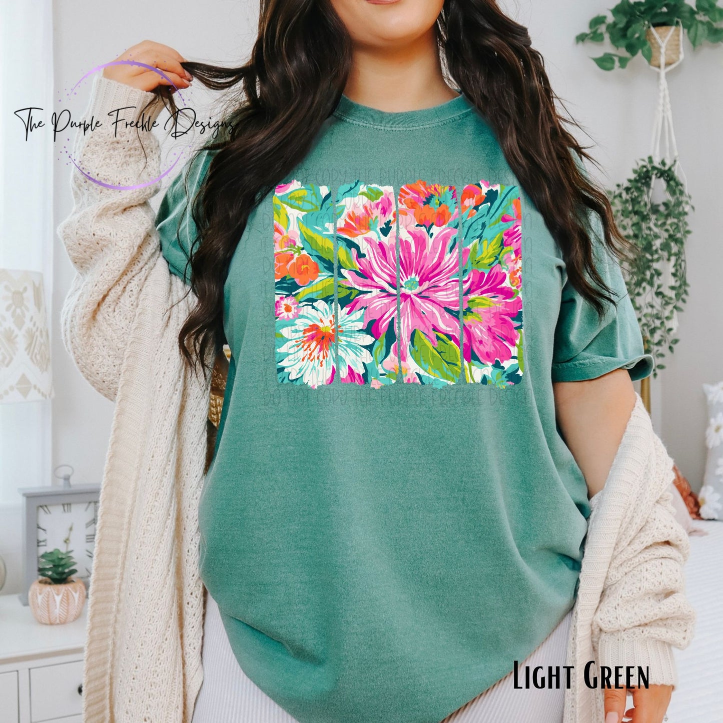 Bright Floral Brush Stroke