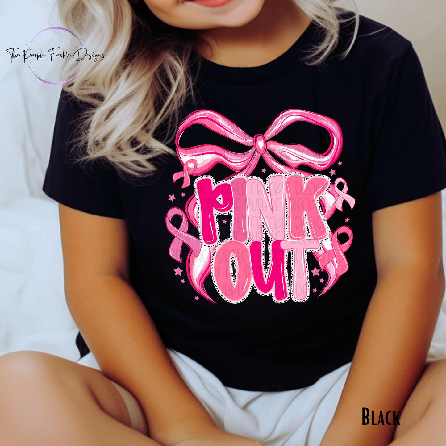 Pink Out Bow Kids