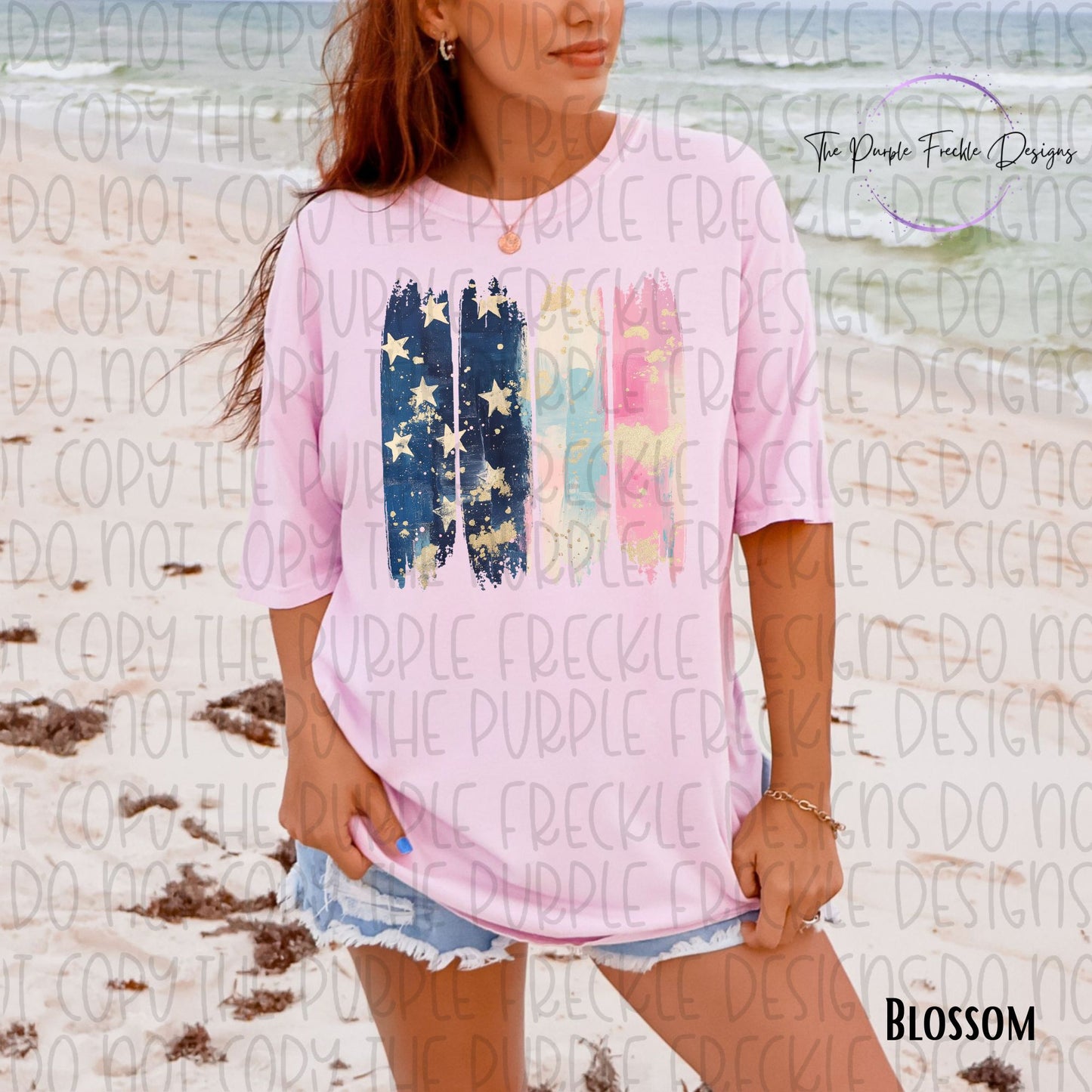 Brushstroke American Flag