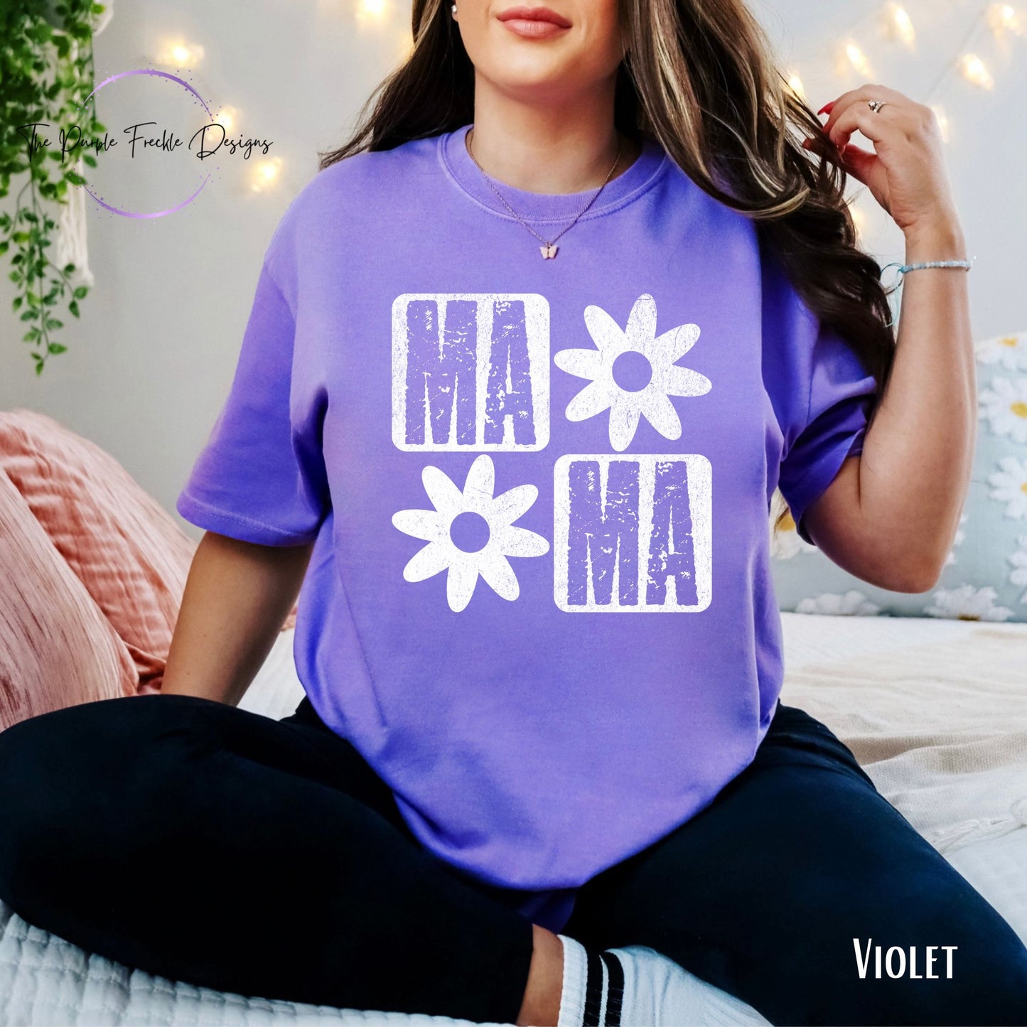 Grunge Floral Mama
