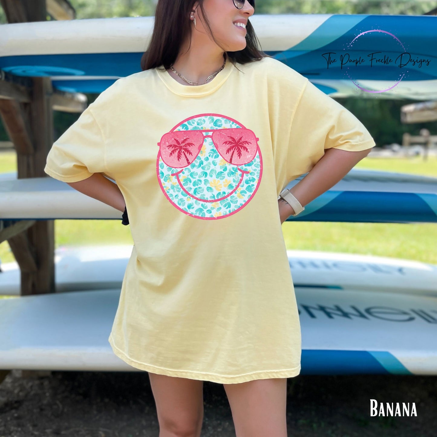 Teal Summer Smiley