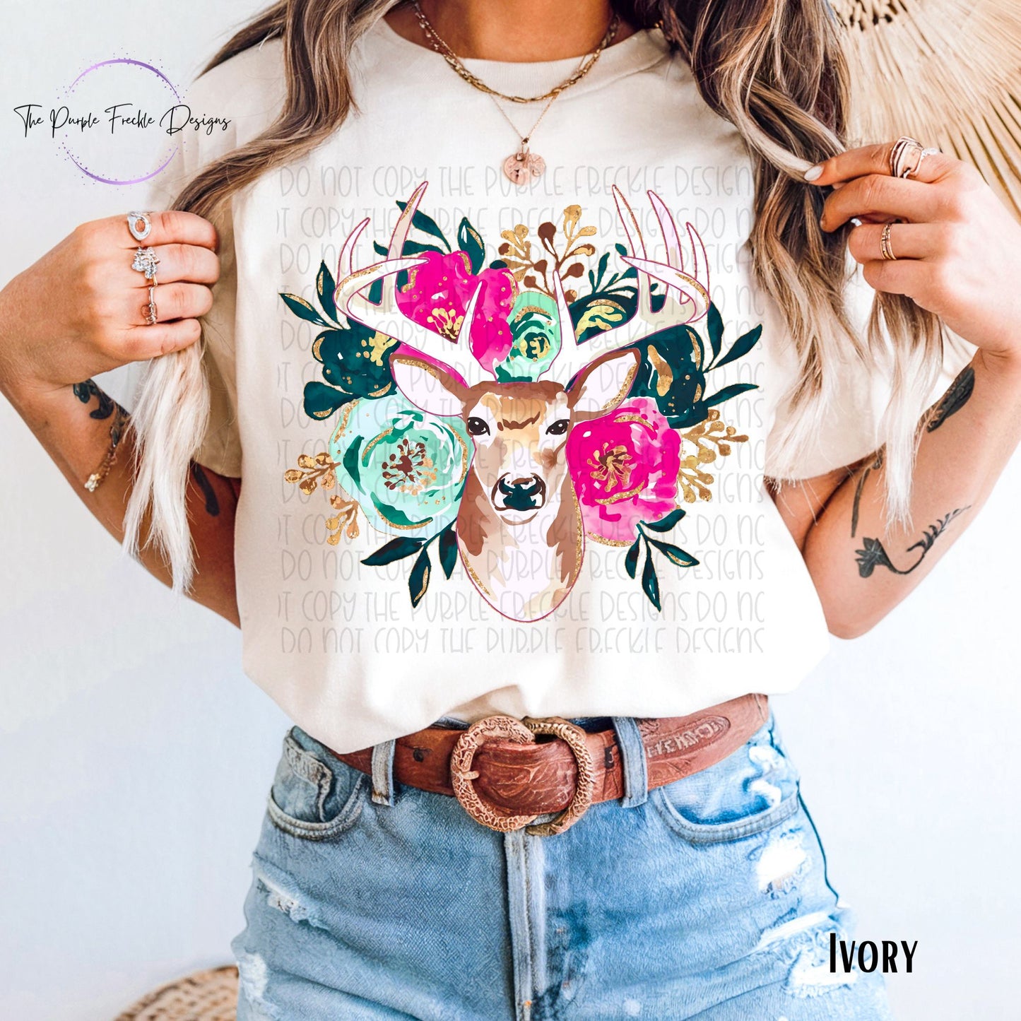 Deer Head Floral