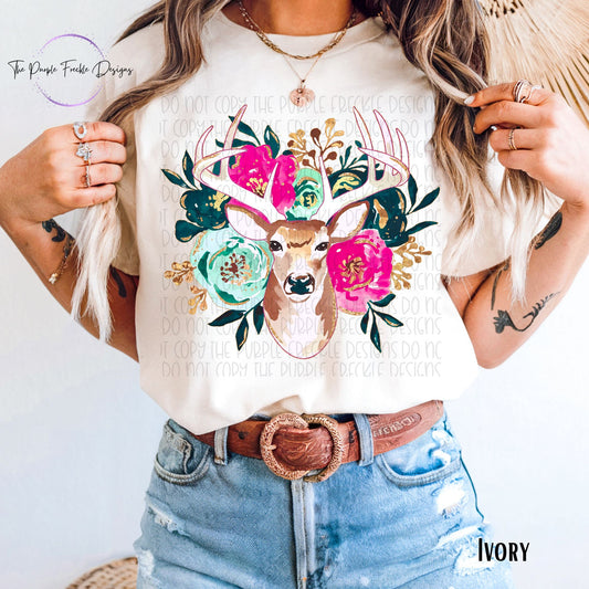 Deer Head Floral