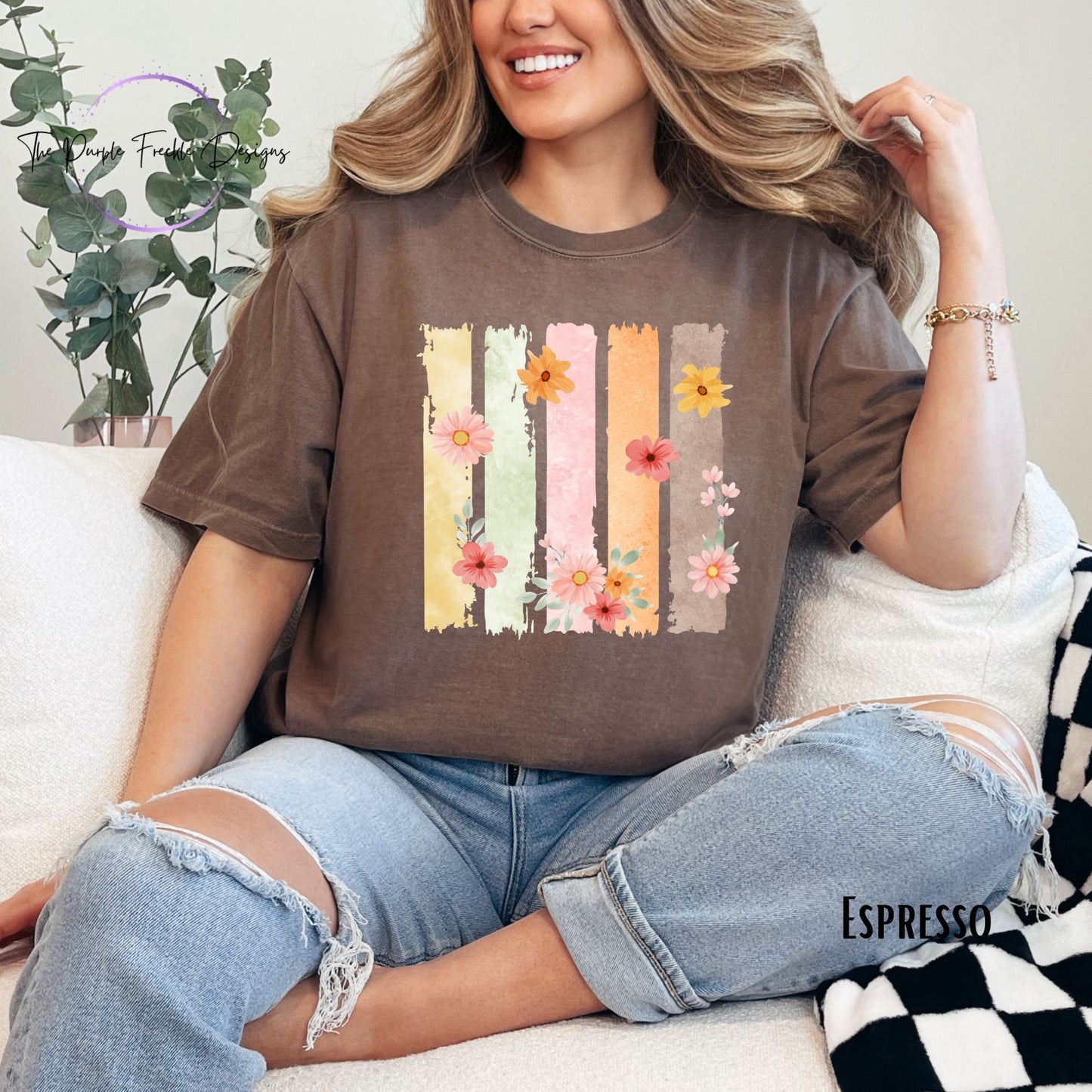 Brushstroke Floral Scenes