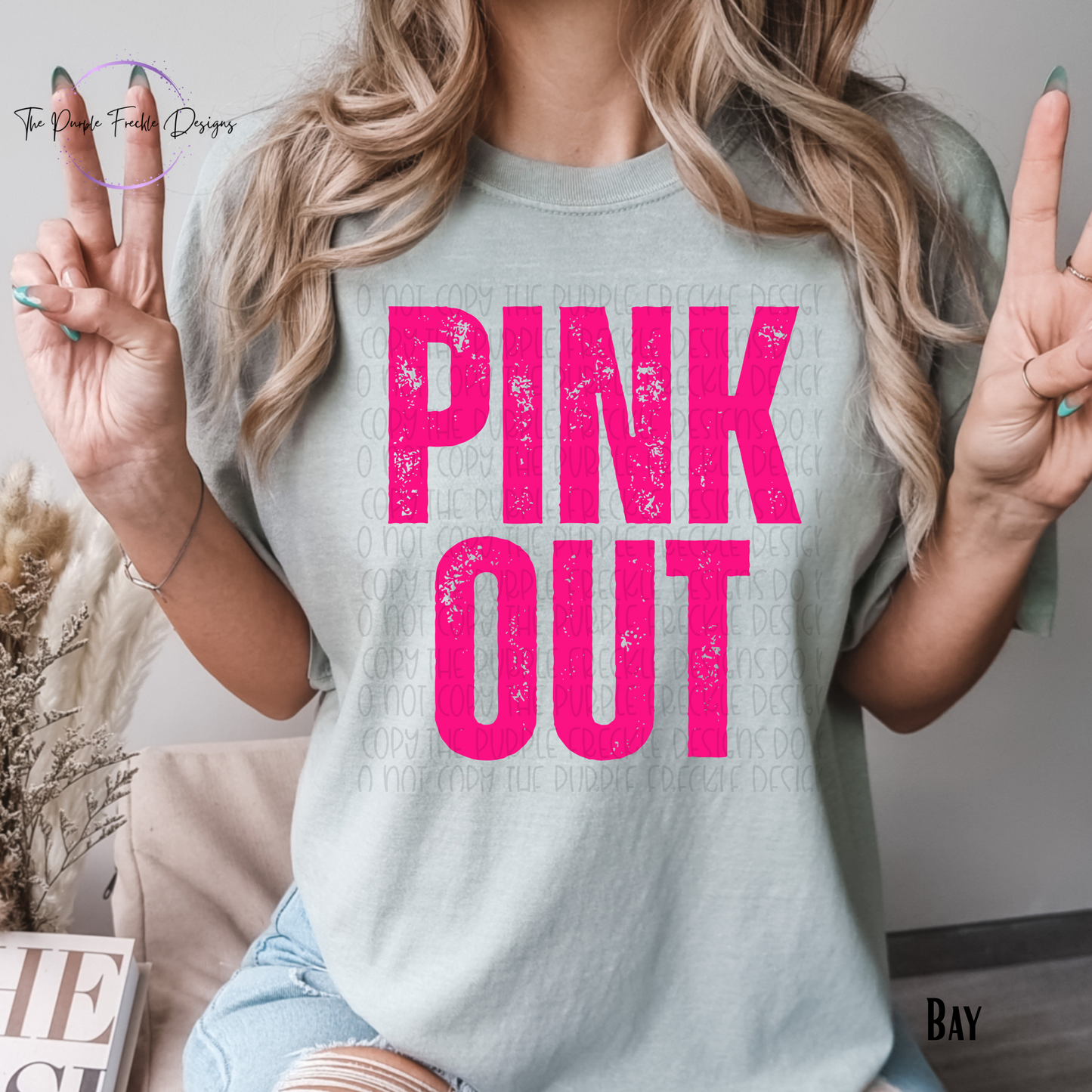 Block Letter Pink Out