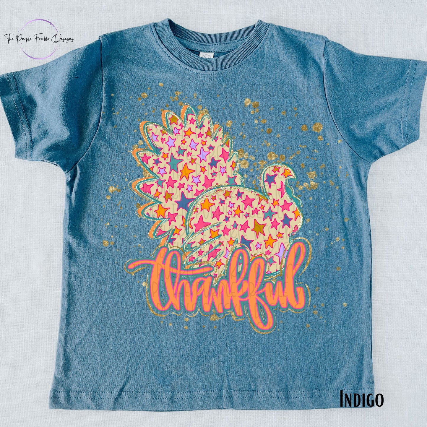 Retro Thankful Turkey Kids