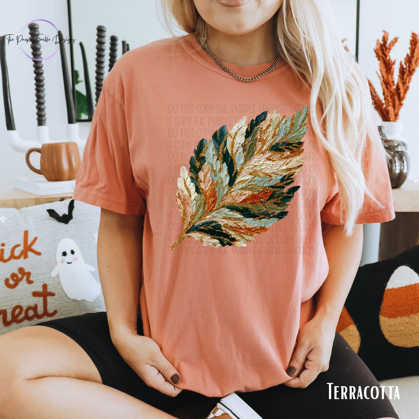 Hand Painted Leaf