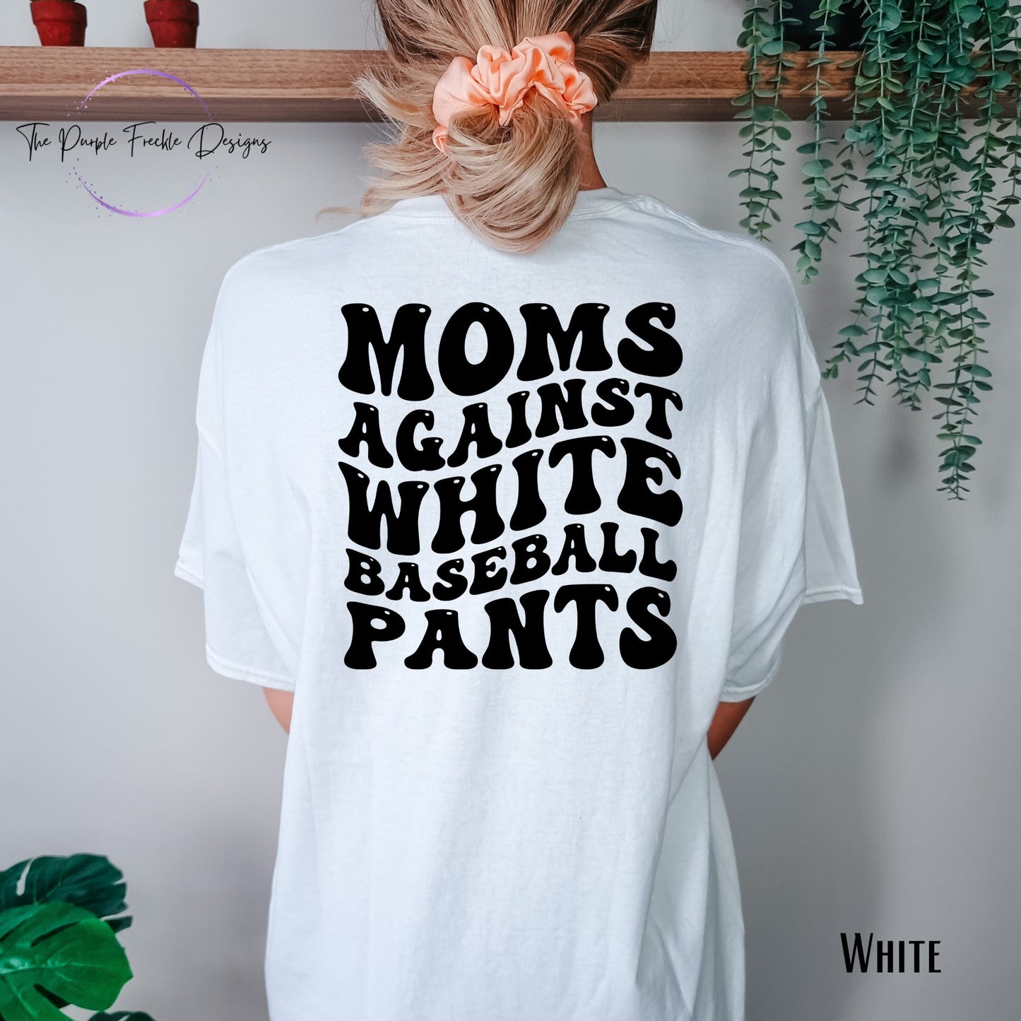 Moms Against White Baseball Pants