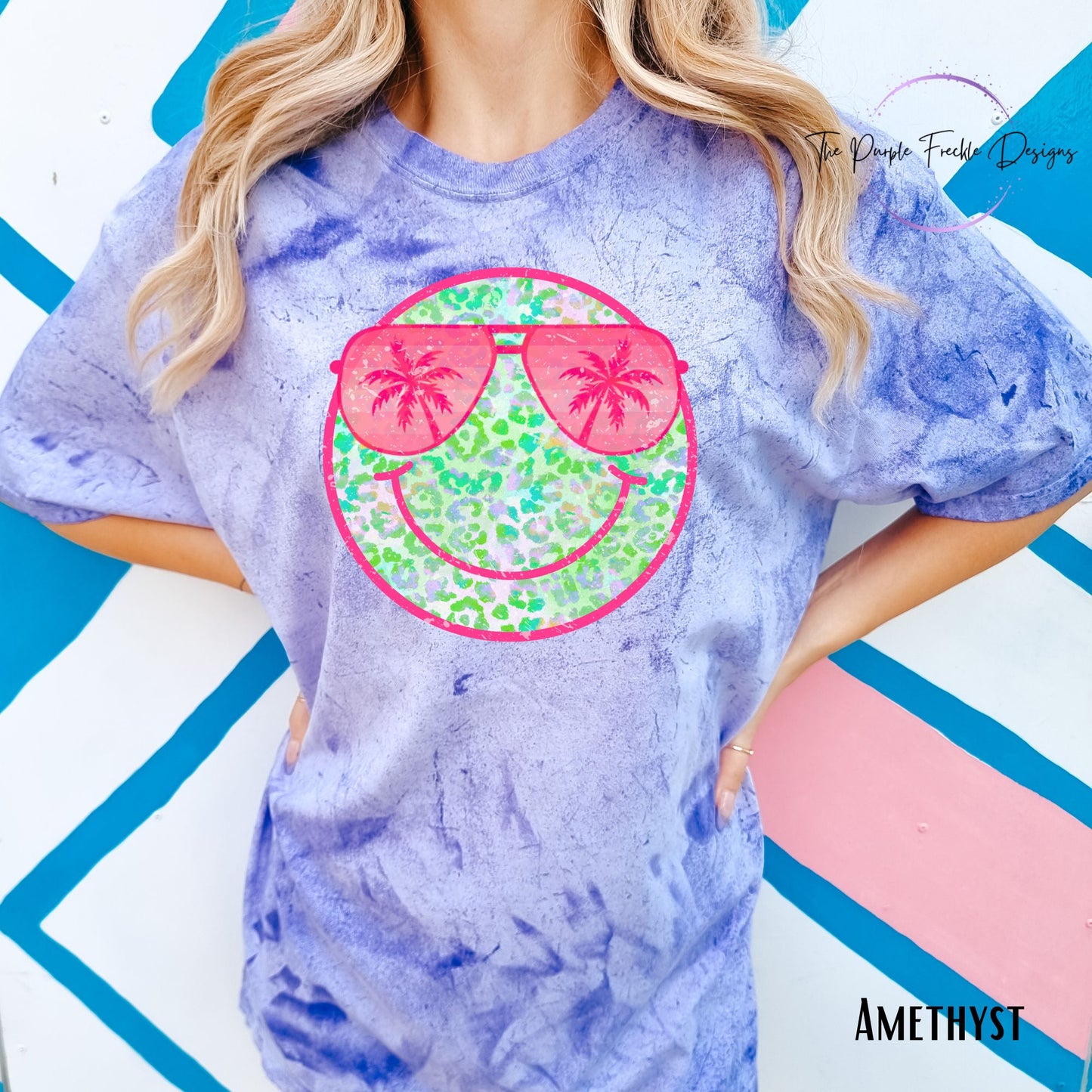 Neon Green Summer Smiley