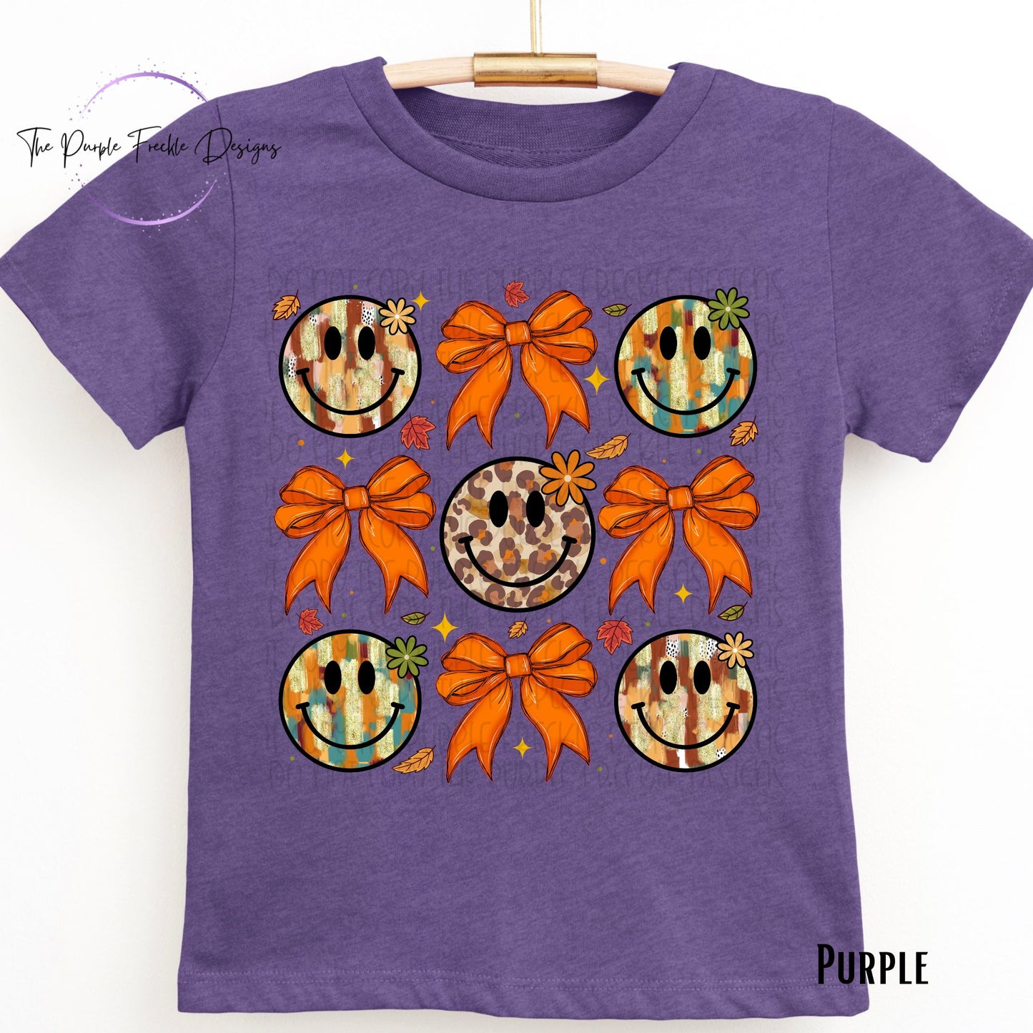 Fall Smiley Bows