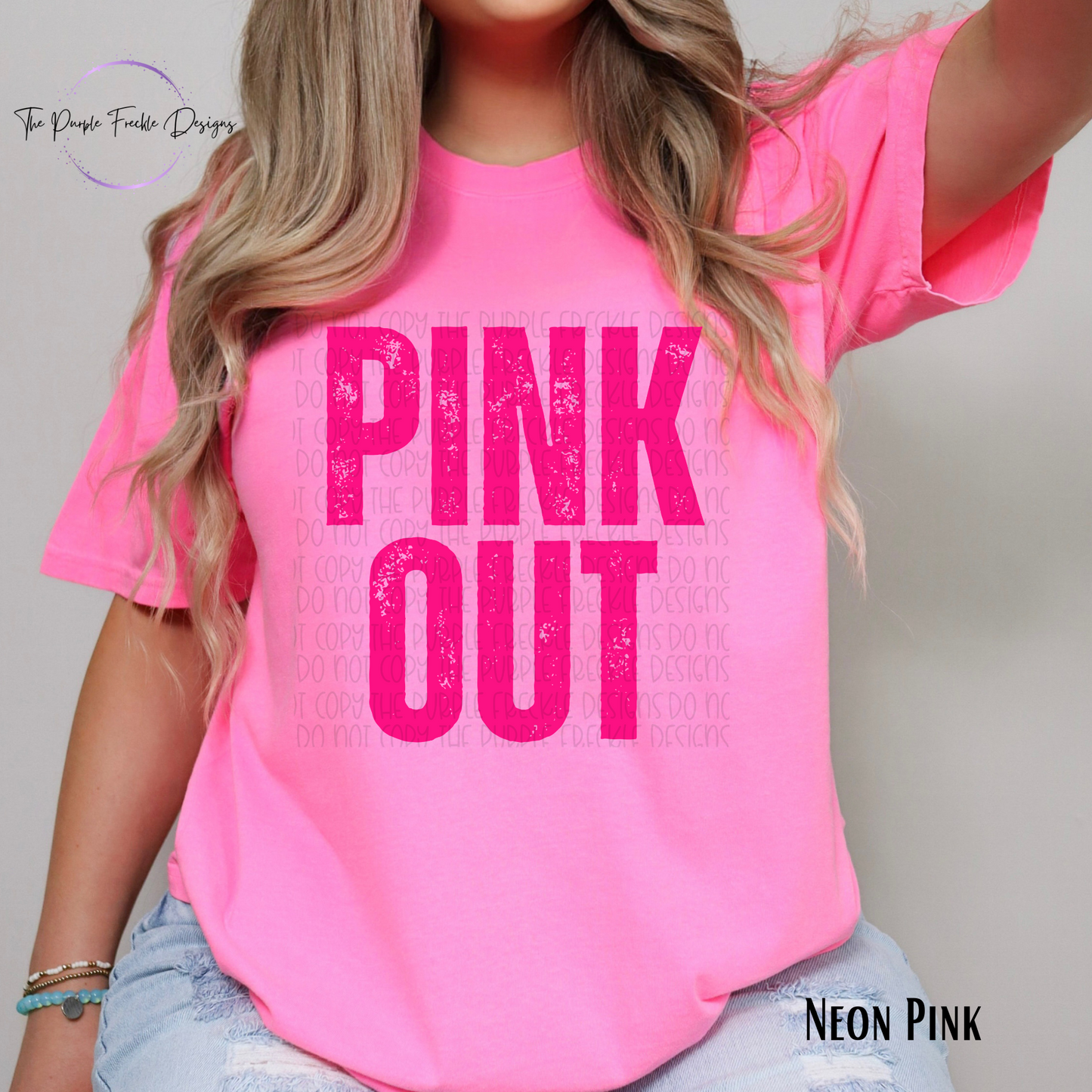 Block Letter Pink Out