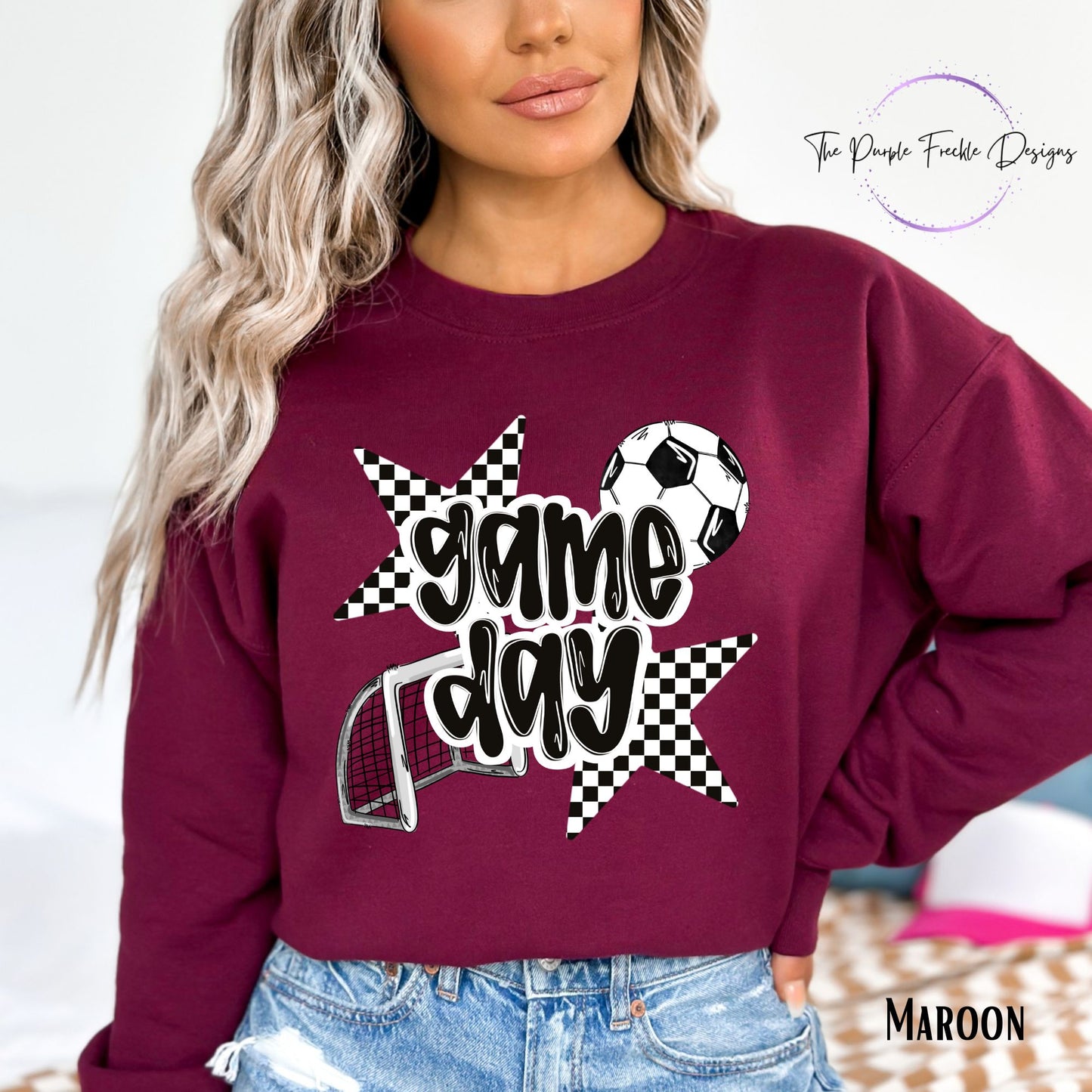 Checkered Game Day Soccer