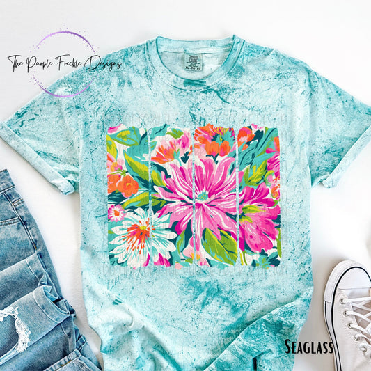 Bright Floral Brush Stroke