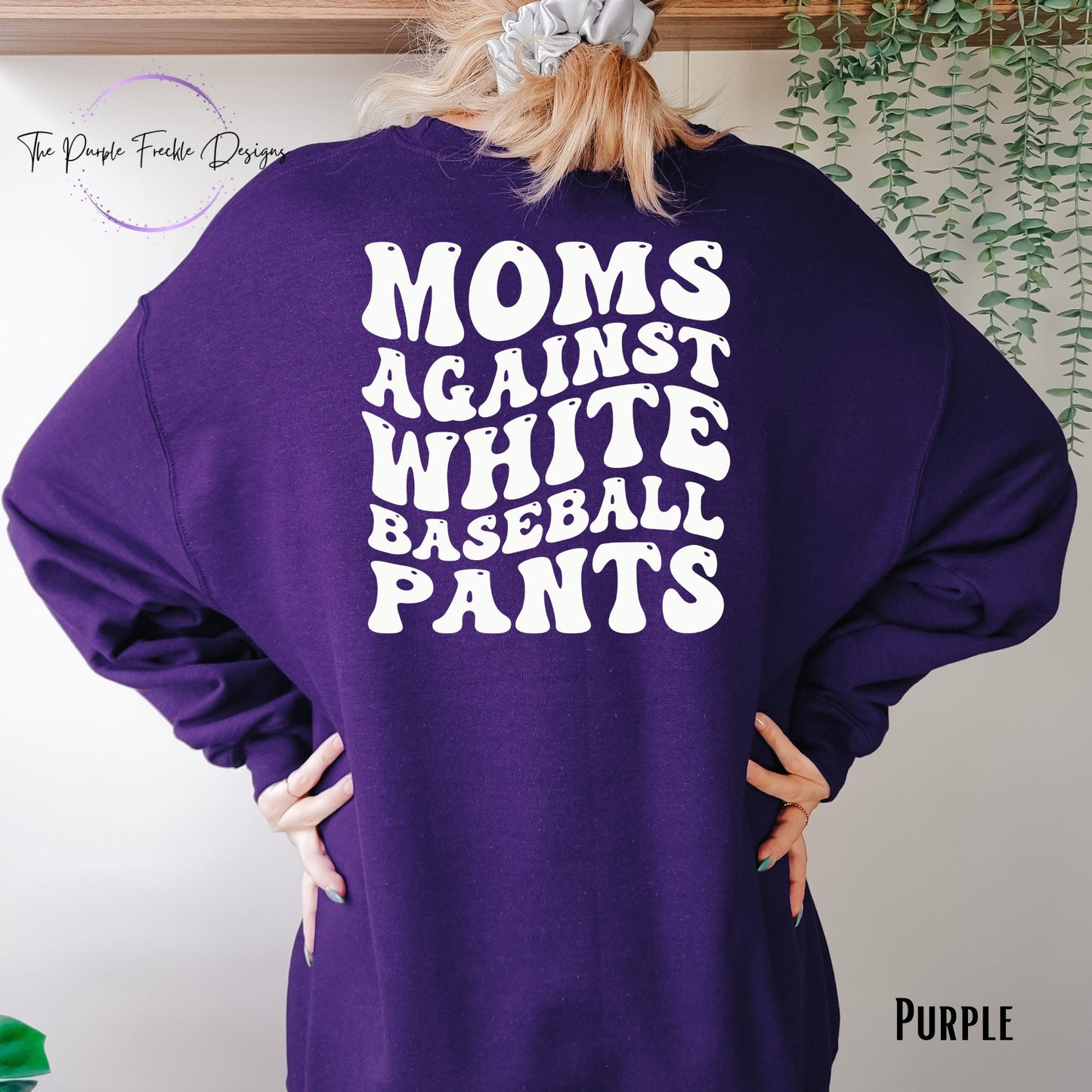 Moms Against White Baseball Pants