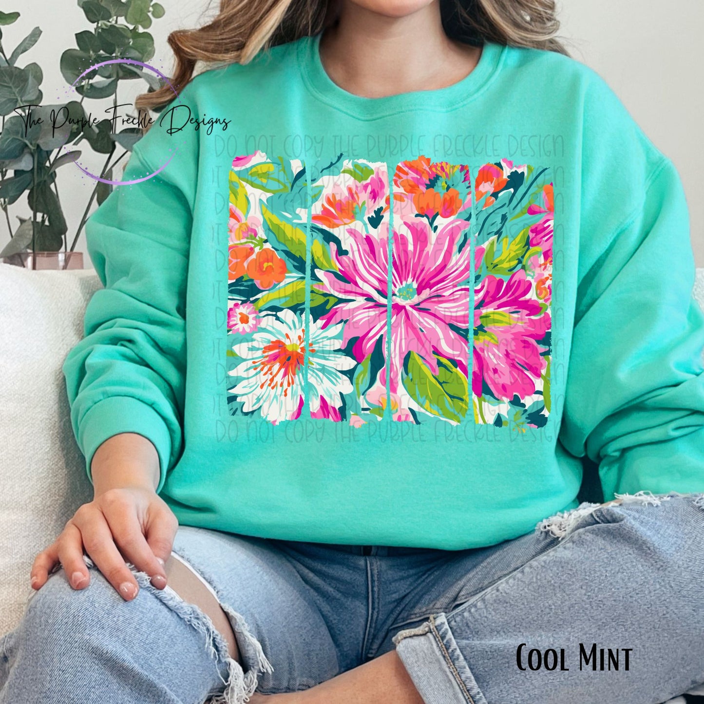 Bright Floral Brush Stroke