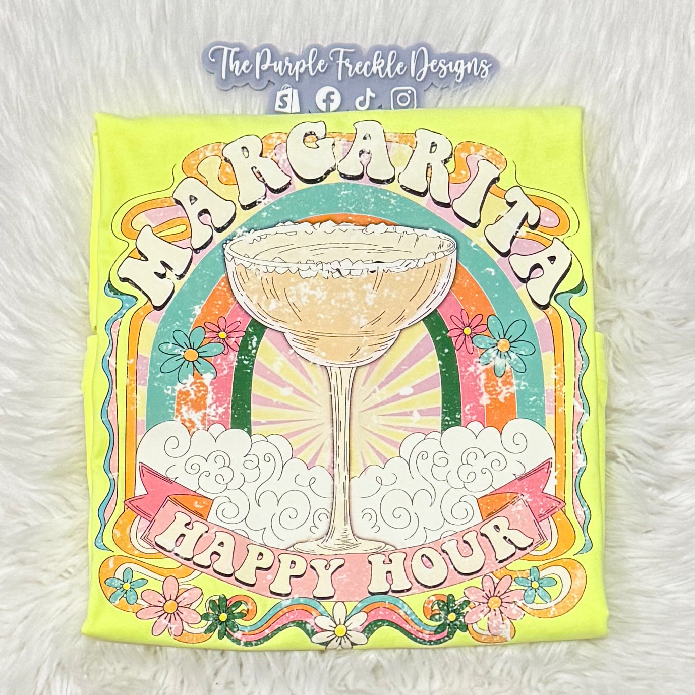 Margarita Happy Hour on Neon Lemon