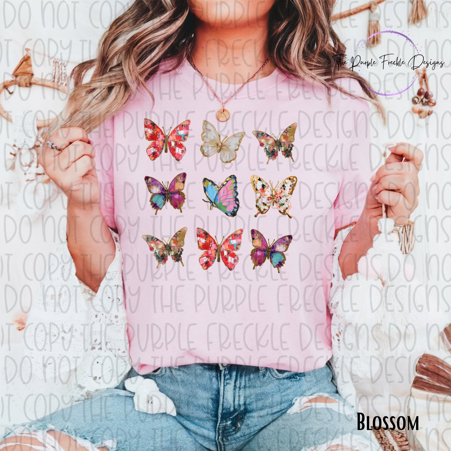 Painted Butterfly Collage