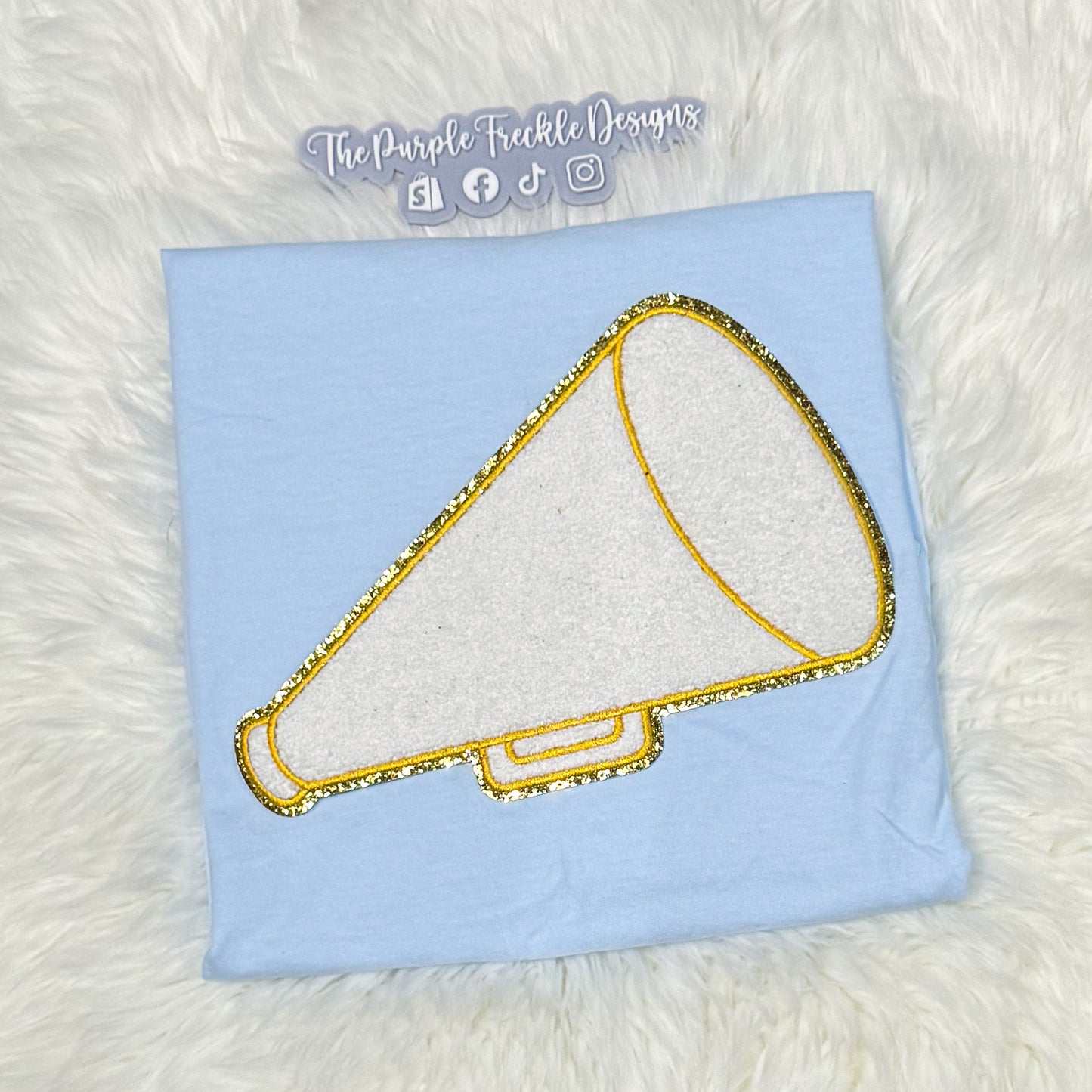 Megaphone Chenille Patch