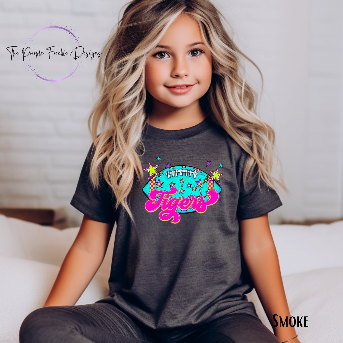Neon Football Mascot Kids