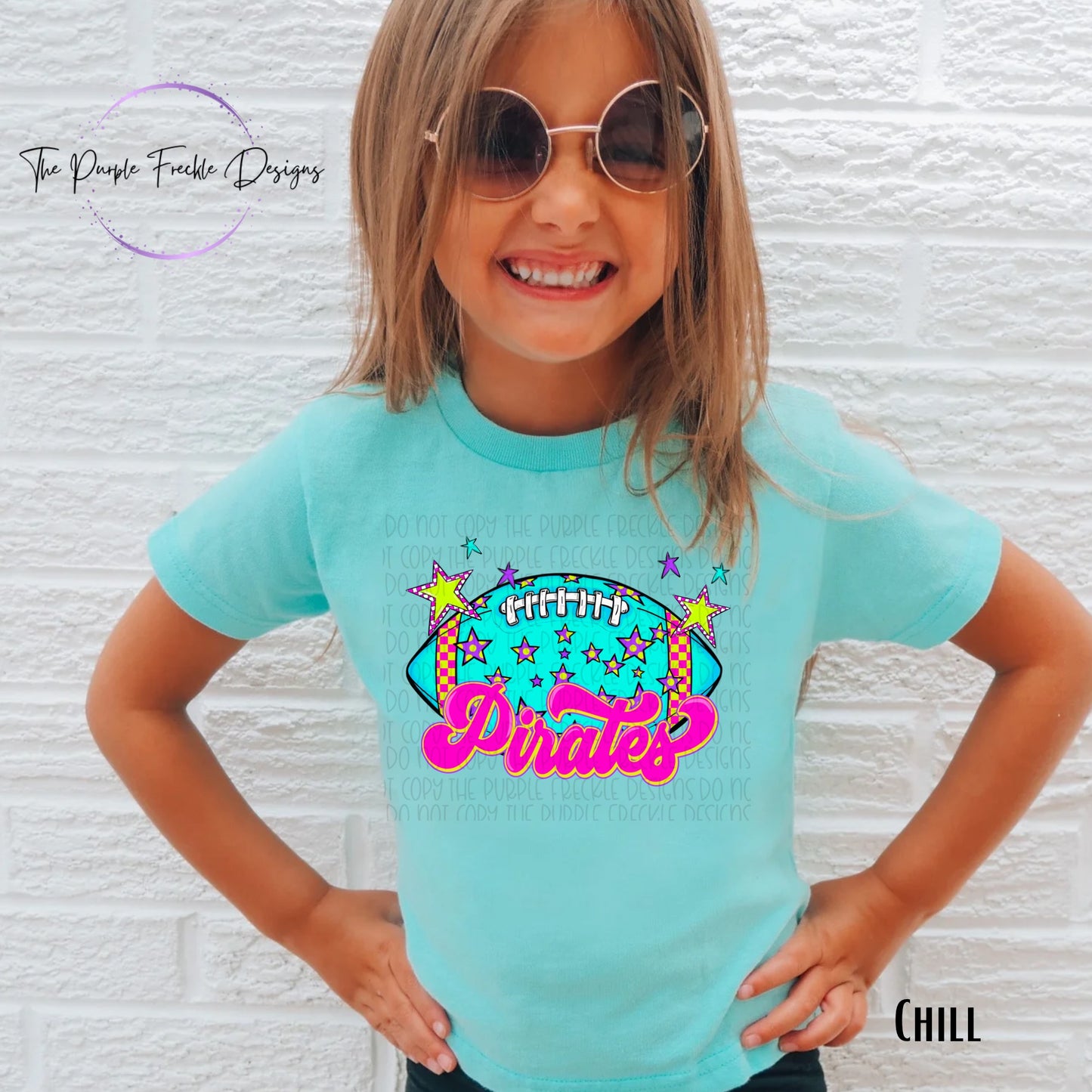 Neon Football Mascot Kids