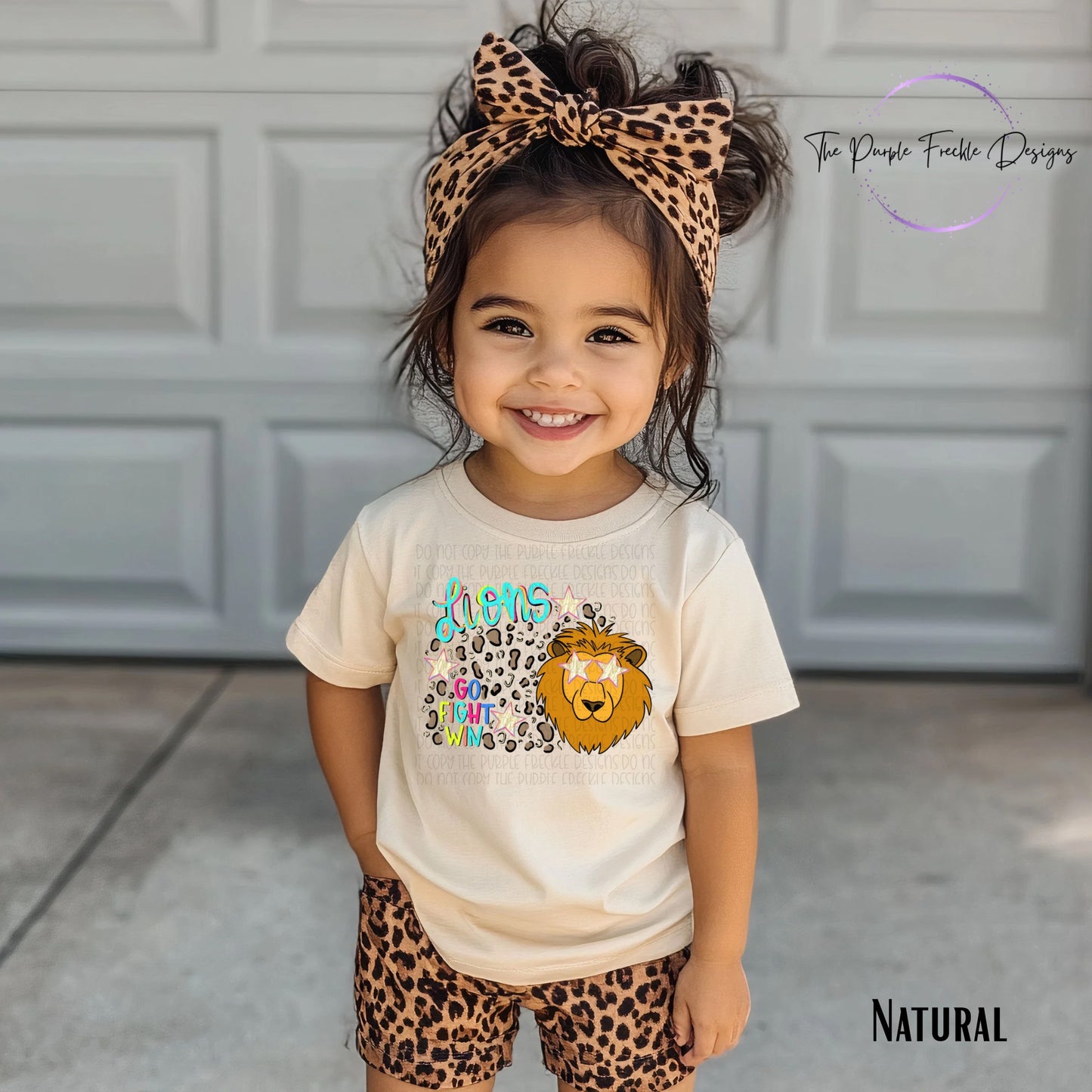 Preppy Cheetah Mascot Kids