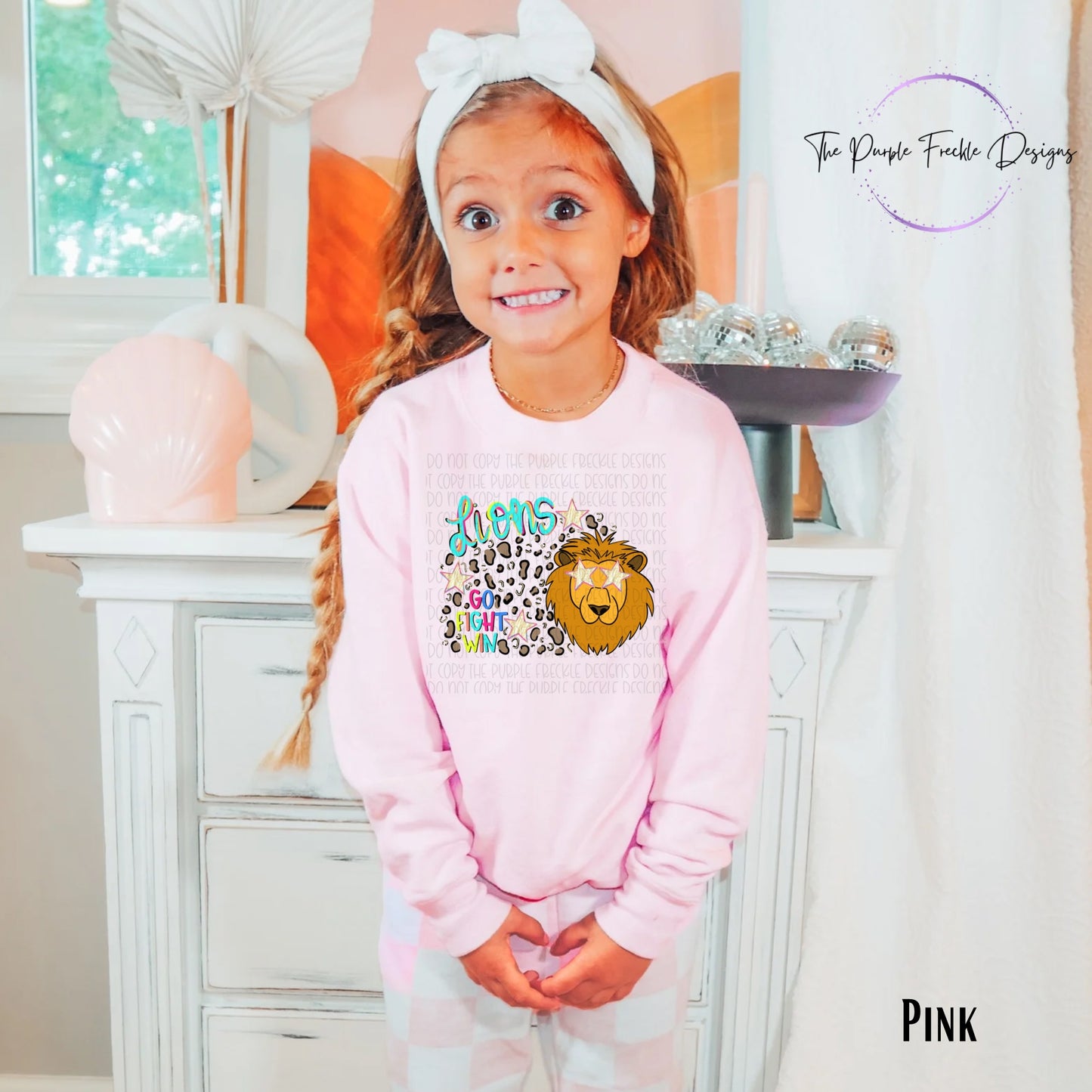 Preppy Cheetah Mascot Kids