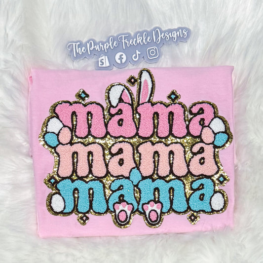 Mama Bunny Chenille Patch