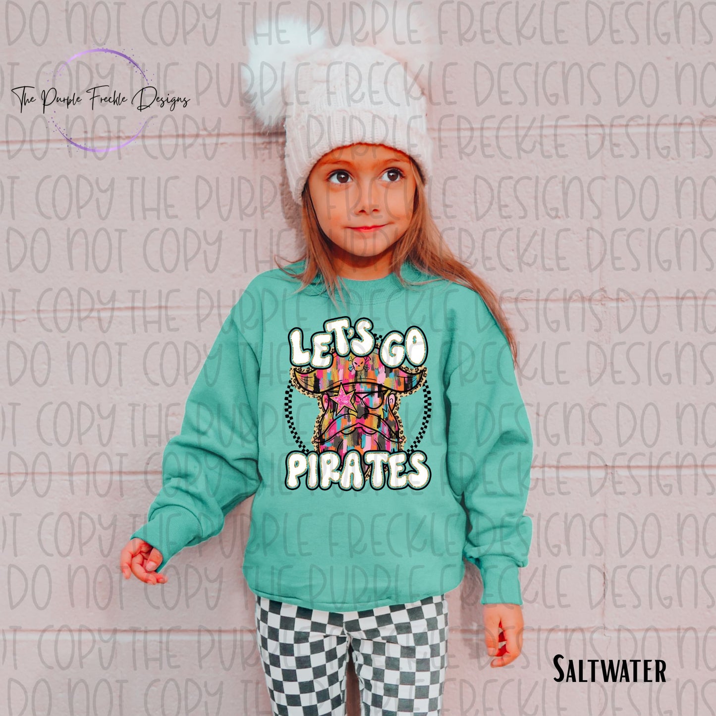 Preppy Brushstroke Mascot Kids