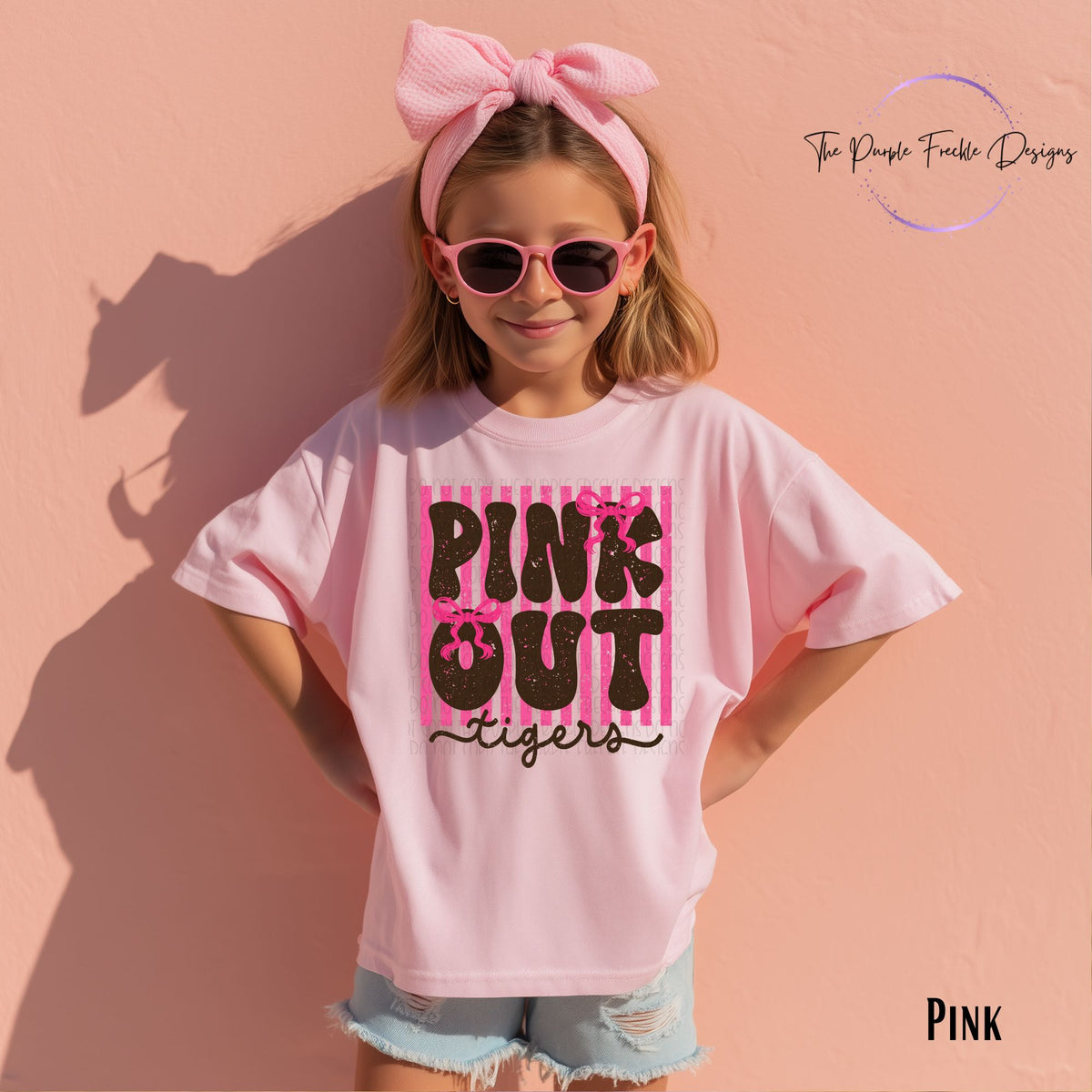 Girly Pink Out Mascot