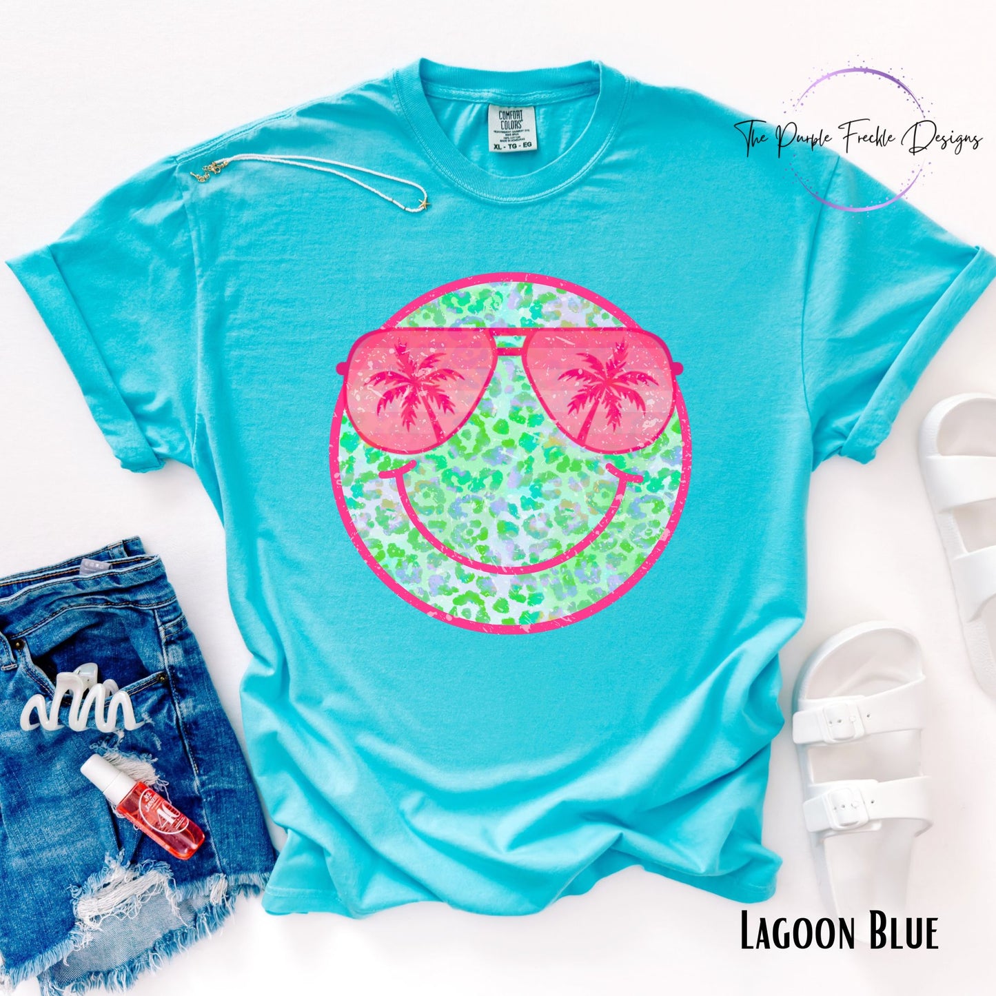 Neon Green Summer Smiley