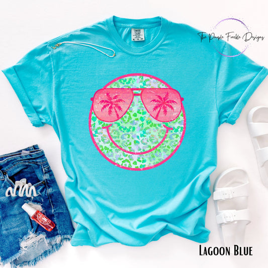 Neon Green Summer Smiley