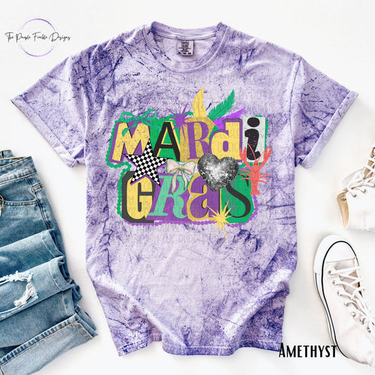 Torn Paper Mardi Gras