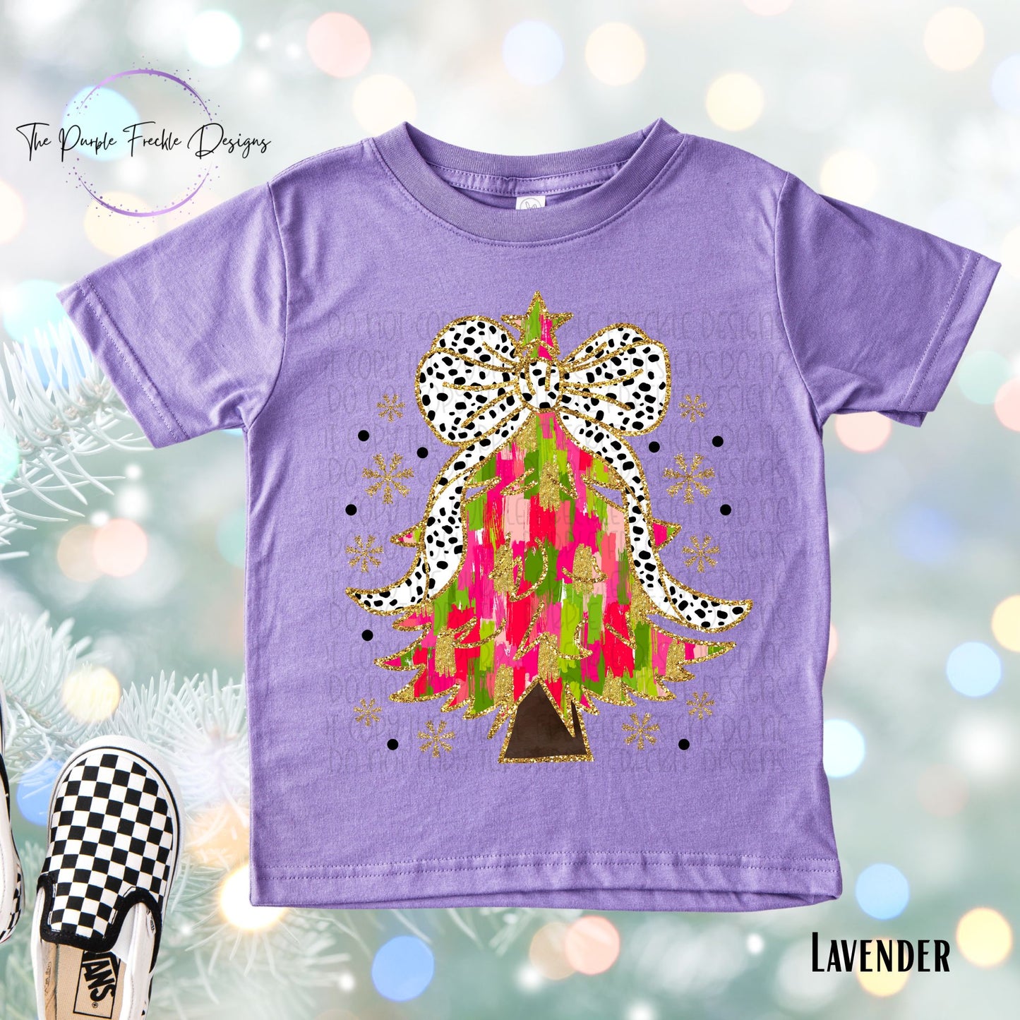 Green and Pink Christmas Tree