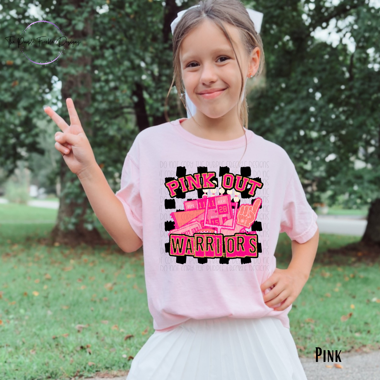 Pink Out Mascot Kids