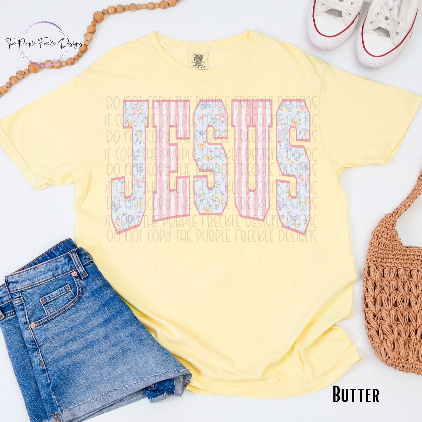 Spring Jesus Block Letters