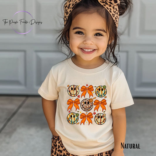 Fall Smiley Bows