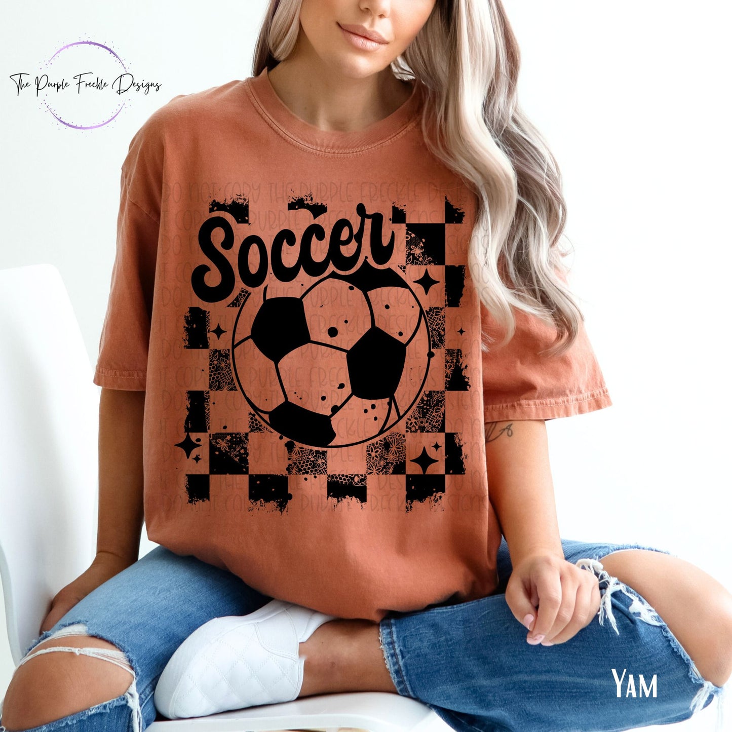 Soccer Checker Distressed