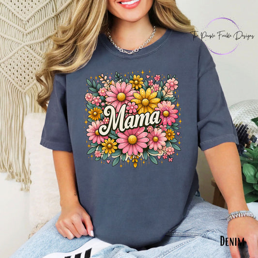 Sparkly Floral Mama