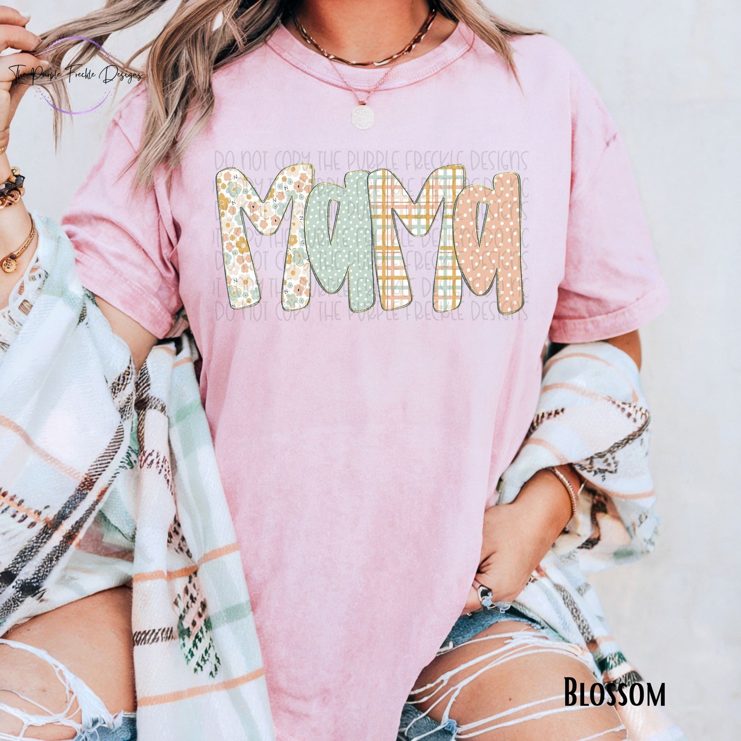 Plaid Spring Mama
