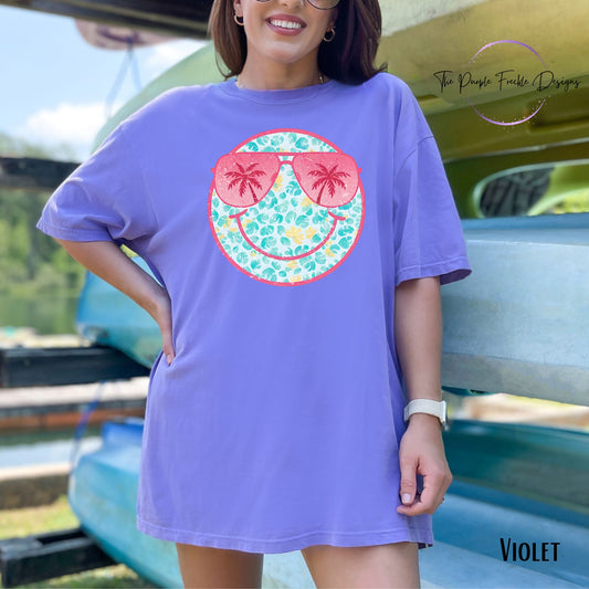Teal Summer Smiley