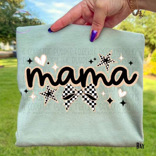 Checkered Mama Stars