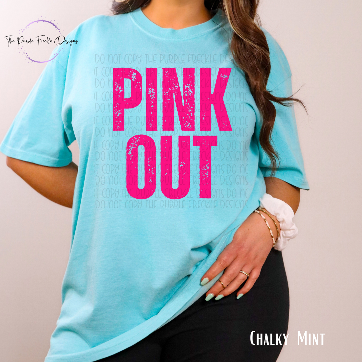 Block Letter Pink Out