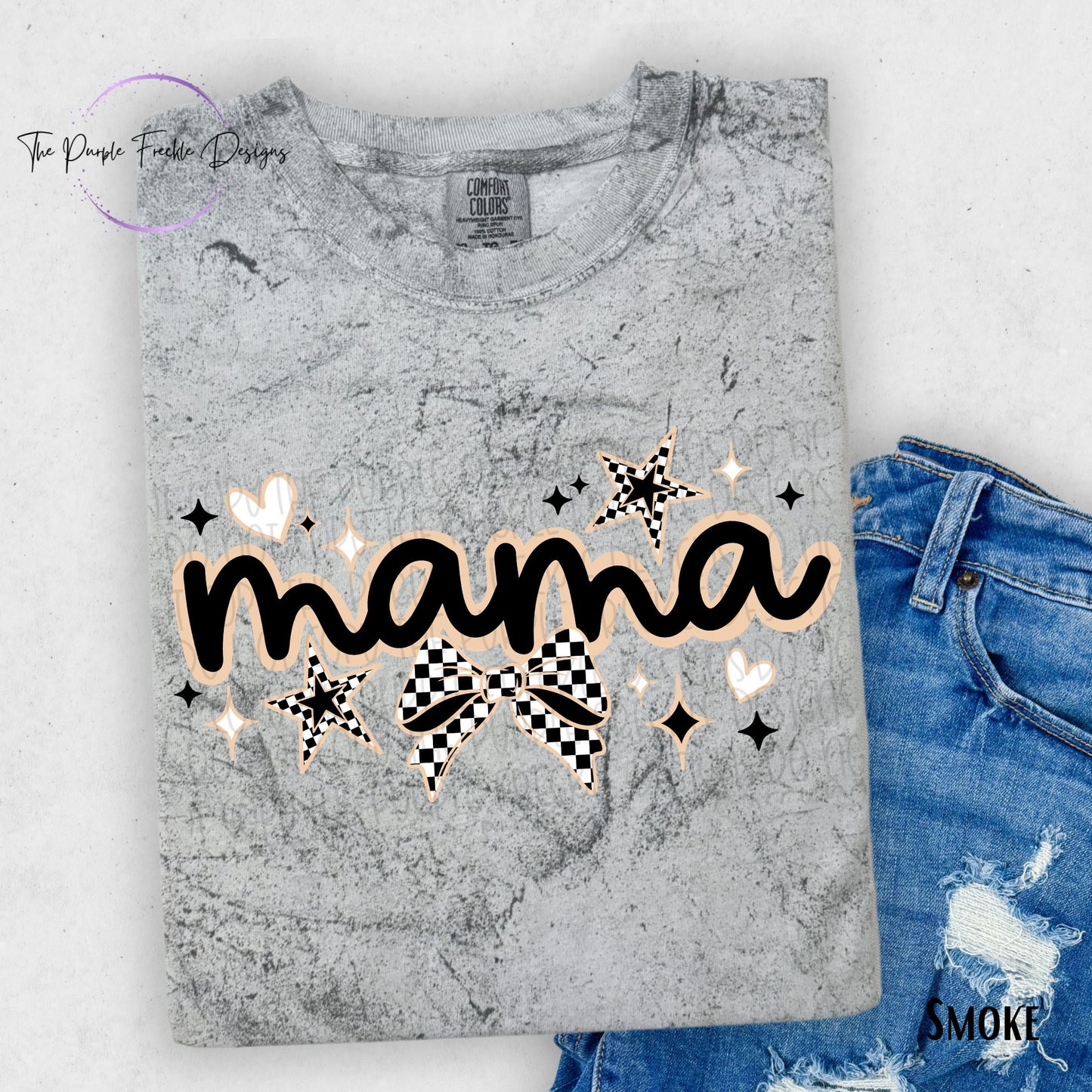 Checkered Mama Stars