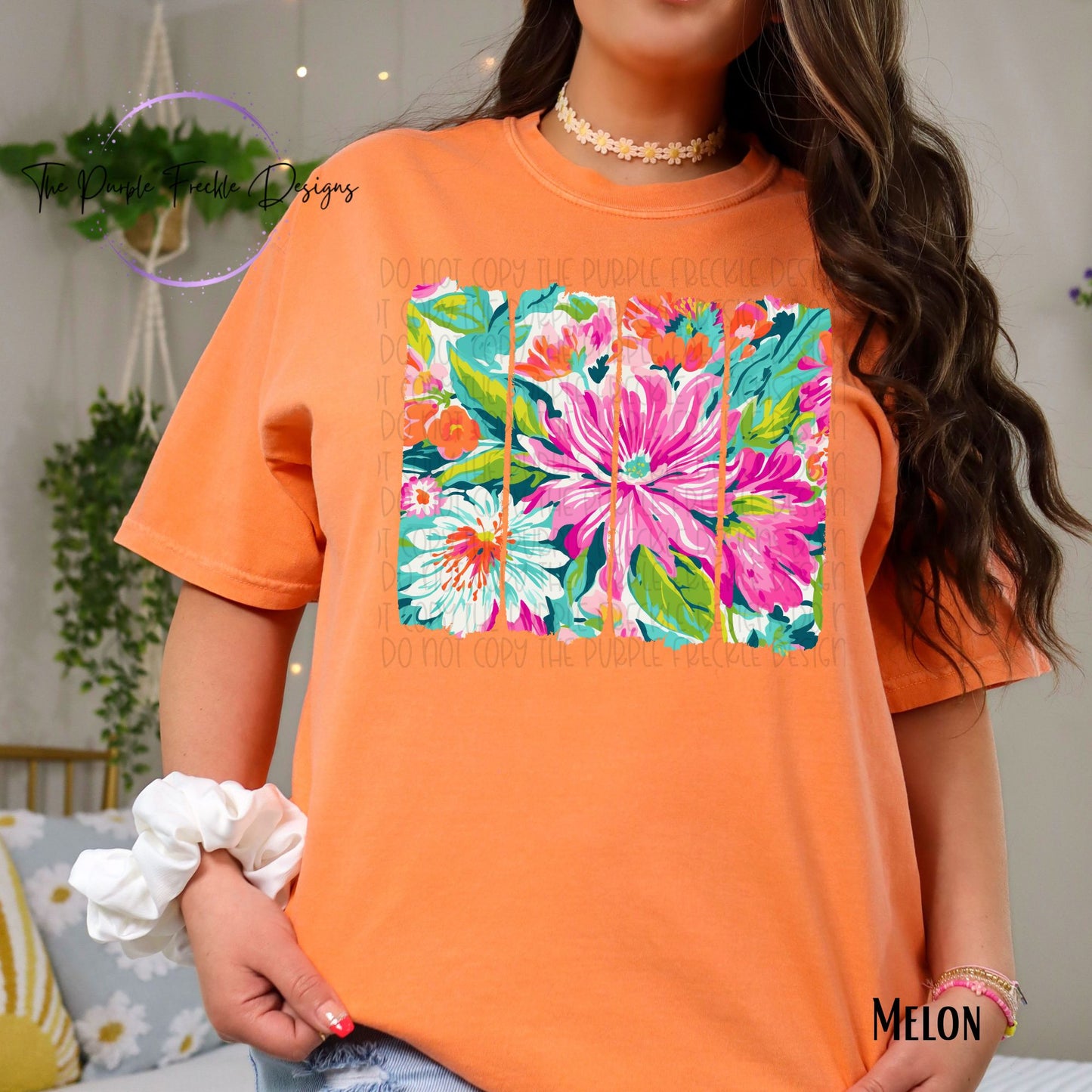 Bright Floral Brush Stroke