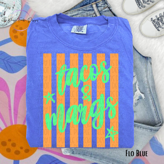 Tacos and Margs Stripes