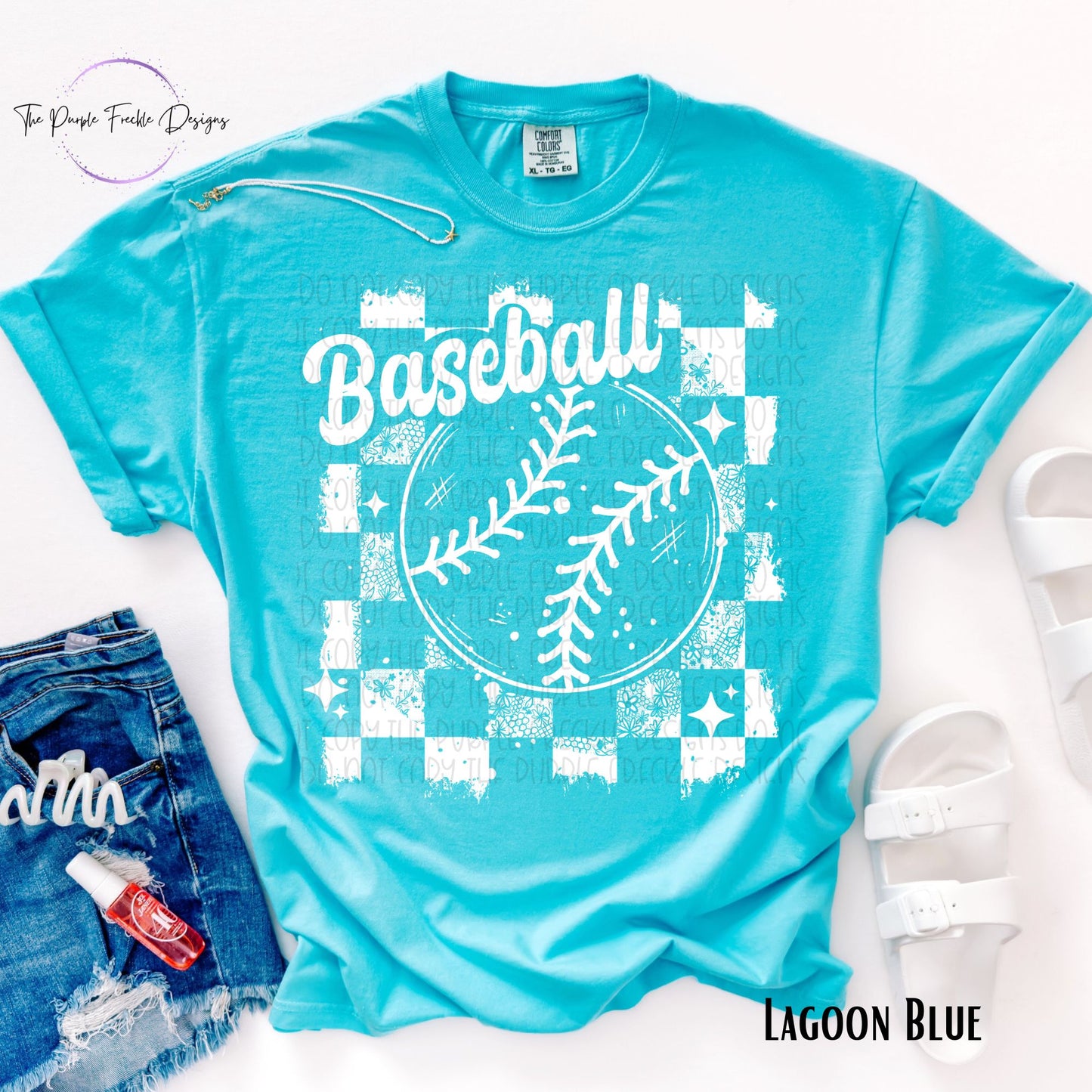 Baseball Checker Distressed