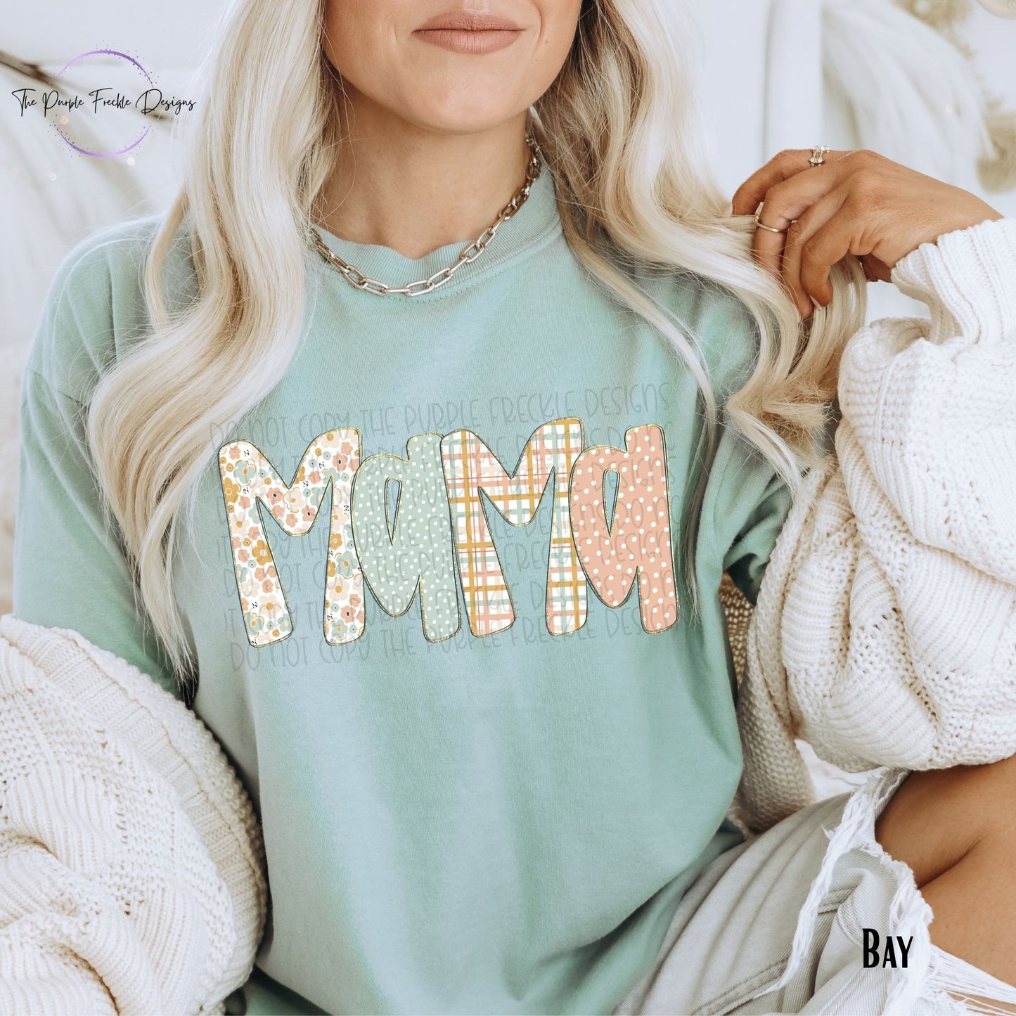 Plaid Spring Mama