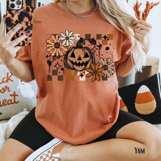 Pumpkin Checkered