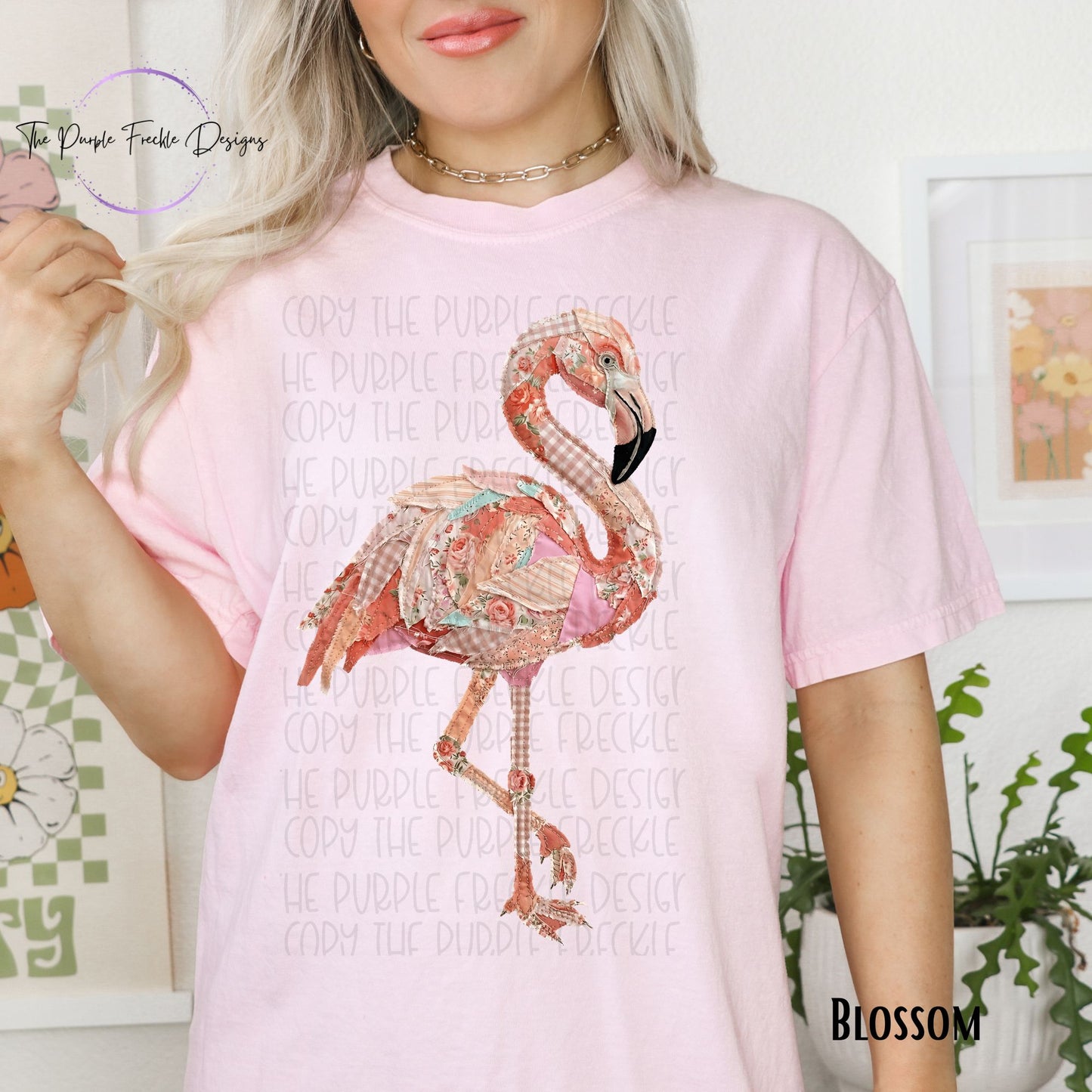 Patchwork Flamingo