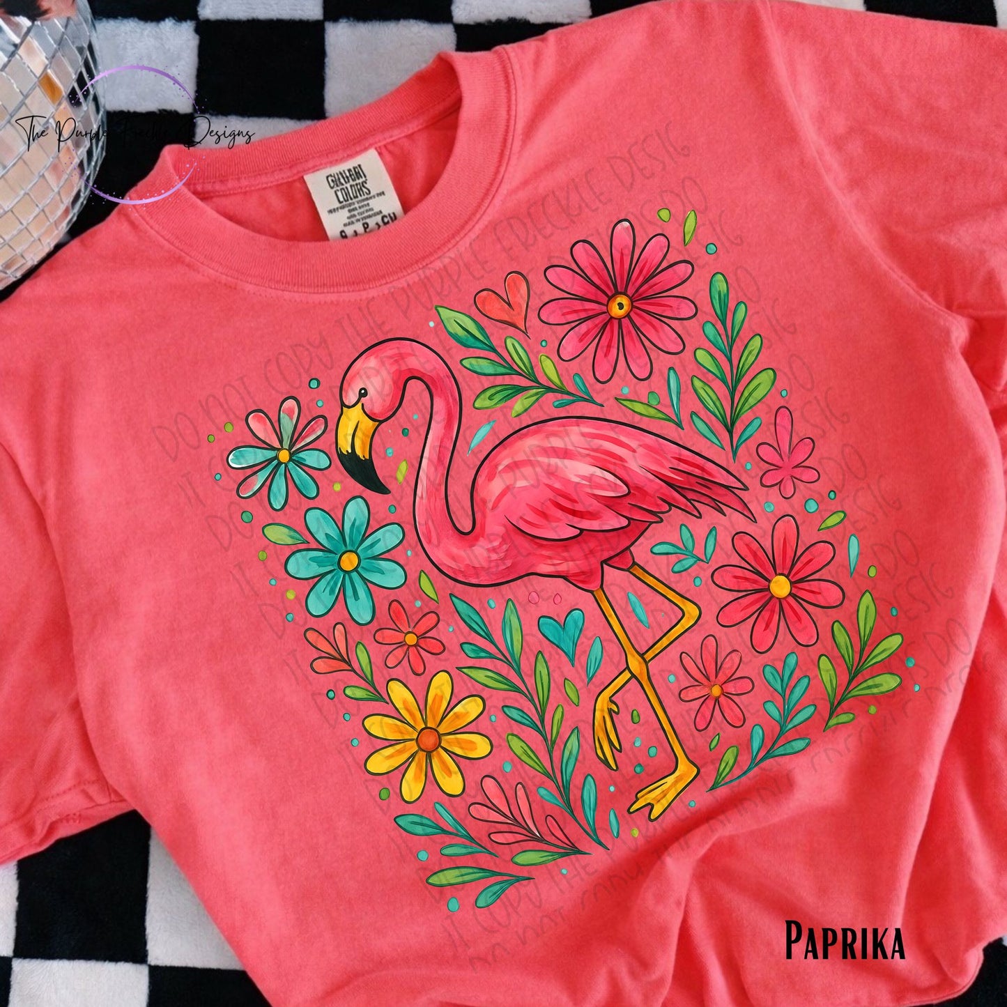 Floral Flamingo